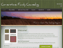 Tablet Screenshot of cornerstonefamilycounseling.org